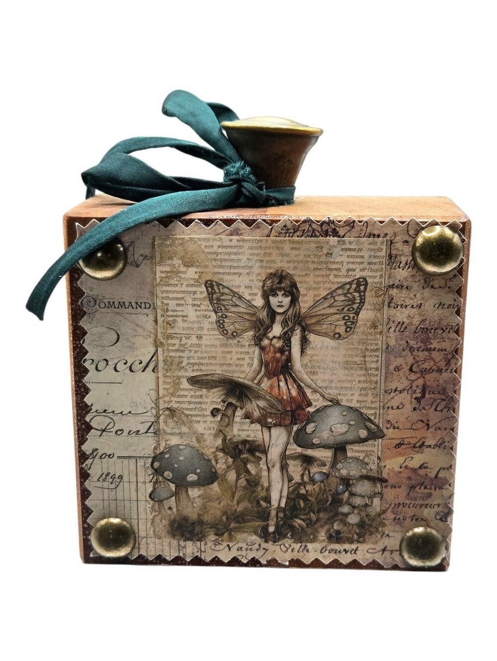 "5/$40" Wood Block Fairy Princess Shelf Sitter